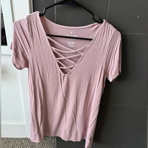 super soft purple tee